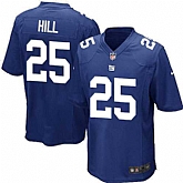 Nike Men & Women & Youth Giants #25 Hill Blue Team Color Game Jersey,baseball caps,new era cap wholesale,wholesale hats